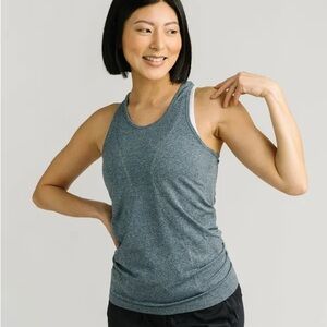 ZYIA Navy Copper Charged Women's Tank Top